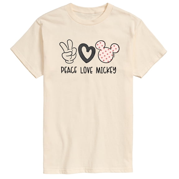 Disney - Peace Love Mickey - Men's Short Sleeve Graphic T-Shirt