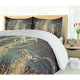 thumbnail image 5 of Ambesonne Animal Print Duvet Cover Sets, Capricorn Antlers, 2-Queen, Beige Charcoal, 5 of 7