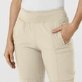 thumbnail image 5 of Wink W123 Women's Comfort Waist Cargo Jogger Scrub Pant Tall, Khaki, M Womens, 5 of 6