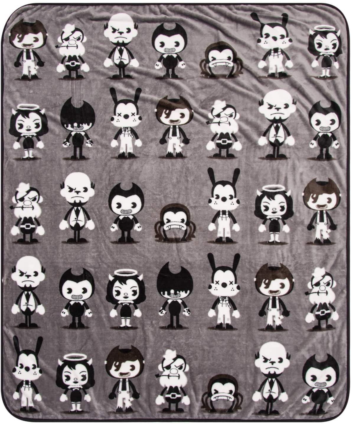 Bendy And The Ink Machine Chibi Characters Plush Throw Blanket 50” X 60” 