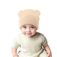 thumbnail image 4 of Krdevn Stretch Baby for Boys Girls Soft Knit Winter Hat with Adorable Bear Design for Toddler Cold Weather,Size:0-3 Years, 4 of 6