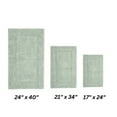thumbnail image 2 of Better Trends Premium 3 Piece Bathroom Rug Set 100% Cotton, Extra Soft Tufted Bath Mat, Water Absorbent & Reversible Mat, Dark Sage Lux Collection, 2 of 2