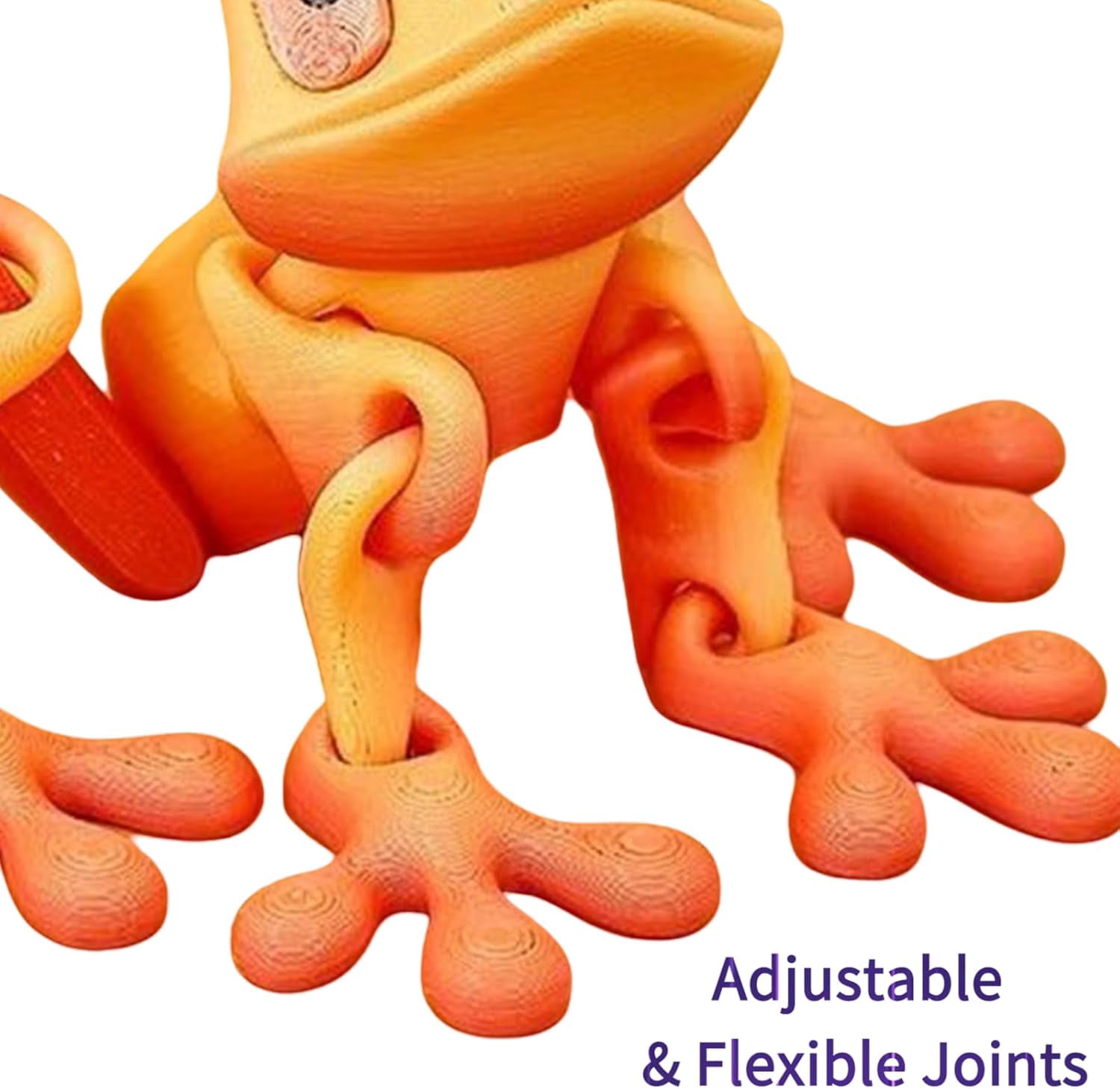 4PCS 3D Printed Magnetic Frog Fridge Magnets,2025 New Realistic Articulated Frog Fridge Magnet, Magnetic Animals Refrigerator Magnets,Funny Refrigerator Magnets for Locker Kitchen Car Desk（x）