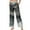 Marble Print Dark Gray, variant on SCRAWLGOD Leaf Print White Navy Blue Womens High Waist Casual Pants Drawstring Wide Leg Vacation Comfy Lounge Trousers Stylish Flowy Loose Fit Slacks with Side Pockets, S