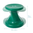 thumbnail image 2 of ECR4Kids Twist Active Wobble Stool, 14in Seat Height, Classroom Furniture, Green, 2 of 9