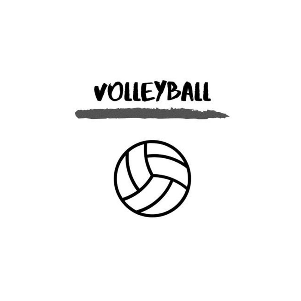 Volleyball Sports / Athletic Notebook 6" x 9" (Paperback) Walmart