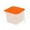 Orange, variant on Yonrjhukm Transparent Plastic Refrigerated Storage Box for Vegetables and Fruits, Multi-Purpose Food Organizer with Lid, Kitchen and Pantry Storage Solution, Easy to Clean and Transport