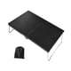 thumbnail image 1 of Mini mesa de camping plegable, ligera y portátil con almacenamiento Negro, 1 of 9