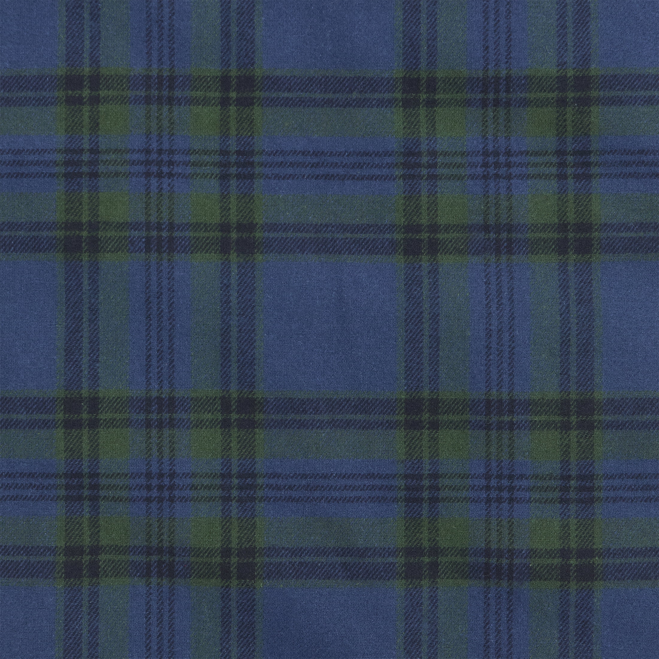 My Texas House Angie Plaid Christmas Tree Skirt, Blue, 60"