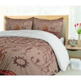 thumbnail image 5 of Ambesonne Ethnic Duvet Cover Set, Charming Vintage Tree, King, Orange Mauve Taupe, 5 of 6
