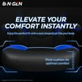 thumbnail image 2 of N-GEN Blue Gaming Chair, Flip-up Armrest Computer Chair Ergonomic Office Chair PU Leather Desk Chair Executive Adjustable Swivel Task Chair, 2 of 8