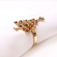 thumbnail image 3 of 4pcs Napkin Rings Christmas Napkin Ring Christmas Tree Napkin Rings Ring Shape Christmas Christmas Tree Deer Napkin Buckle Christmas Wedding Table Decoration, 3 of 5
