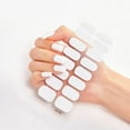 16Tips SemiCured Gel Nail Sticker Pure Color UV/LED Lamp Gel Nail