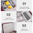 thumbnail image 4 of Bolsa de transporte para accesorios, bolsa para dispositivos electrónicos, estuche para cables de viaje, organizador de dispositivos electrónicos para cargadores, cables y discos duros, 4 of 7