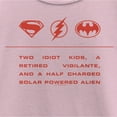 thumbnail image 2 of Girl's The Flash Two Idiot Kids Quote  Graphic Tee Light Pink X Large, 2 of 4
