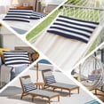 thumbnail image 5 of Blue Stripes King Size Pillow Cover, Pillowcase Protectors with Zipper, Breathable Decorative Throw Pillow Case Cover, Simple Blue White Texture Pillow Shams for Couch Sofa 20x36Inch, 5 of 8