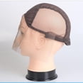 thumbnail image 3 of Peluca de tejido Zulema Gorra de pelucas de pelo de mujer Malla de encaje Color, 3 of 8