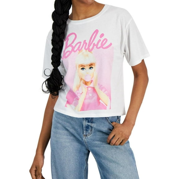 Love Tribe Womens Barbie Print Graphic T-Shirt, Multicoloured, Juniors, Large