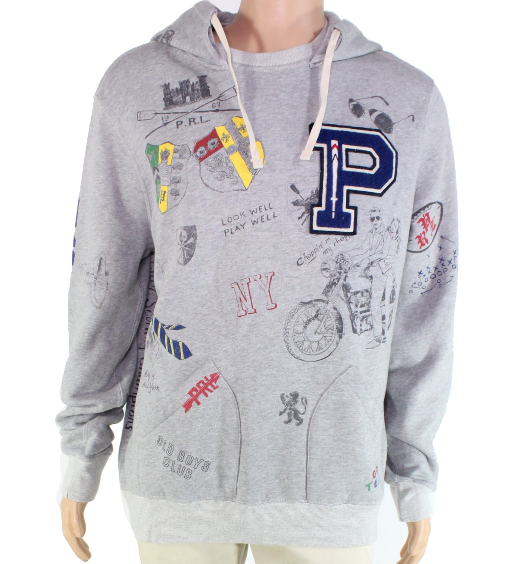 polo ralph lauren men's graphic hoodie