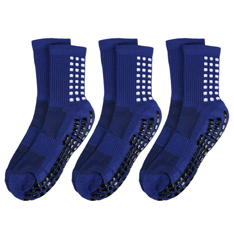 6 Pairs Sport Socks Anti Slip W/Grip Soccer Boy Football Basketball Sock  Premium