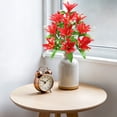 thumbnail image 5 of Exquisite European‑Style Artificial 18‑Head Lily Bouquet, Realistic Fake Floral Arrangement for Home Decor, Beautiful Simulation Lily Shooting Props for Wedding and Desktop Ornament, 20in/50cm, D, 5 of 6