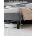 thumbnail image 6 of Coromose Upholstered Bed Frame with Headboard, Wood Slats Support Platform Bed, 6 of 7