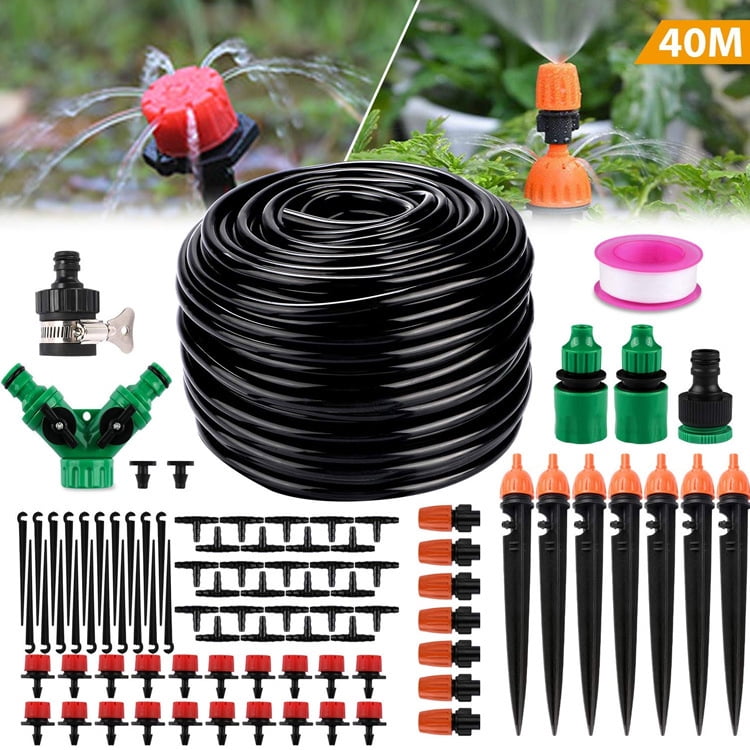 8-40M Micro Drip Self Watering Timer Garden Plant Auto Irrigation Hose System 