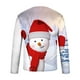 thumbnail image 5 of Camisas de Navidad Para Hombres Tops de Cuello Redondo Jersey de Manga Corta Casual Camiseta Con Estampado Realista de Muñeco de Nieve en 3D Odeerbi ODB195230, 5 of 5