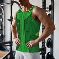 thumbnail image 5 of Rateoe St Patrick's day Pattern Sleeveless Gym Shirt Muscle Tee Breathable Workout Shirt Slim-Fit Tank Quick Dry Fit Muscle Tank Top Bodybuilding Sleeveless T Shirt-XX-Large, 5 of 7