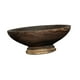 thumbnail image 3 of Cuenco de pedestal decorativo, frutero de madera, tabla de servir redonda, tabla de servir de madera marrón, 3 of 9