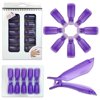 Pana High Quality Nail Polish Remover Clip Cap Bowtie Style - Purple