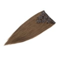 thumbnail image 3 of SAYFUT 22" Grade 6A 100% Remy Human Hair Weft Extensions Natural Straight Clip in Full Head 7 Piece 15 Clips (Light Brown), 3 of 5