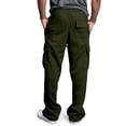 thumbnail image 6 of Men Breathable Athletic Cargo Jogger Pants Drawstring Elastic Waist Loose Fit Sweatpants Multi Cargo Pockets Casual Outdoor Walking Trousers XL, 6 of 8
