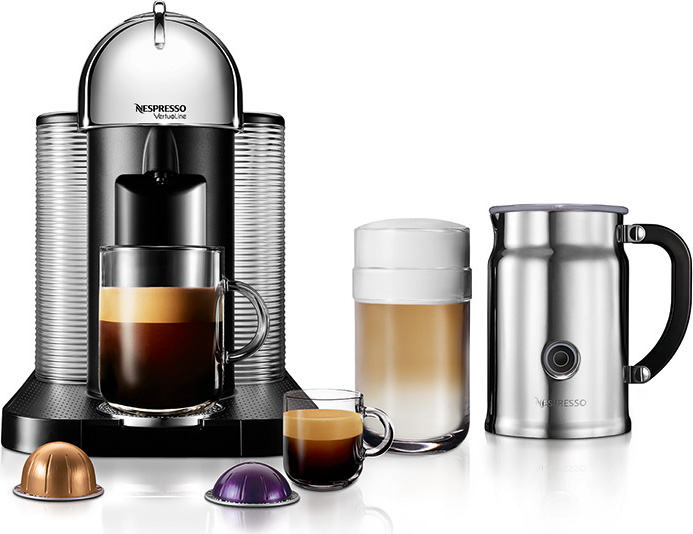Nespresso Vertuo Bundle Chrome A+GCA1 