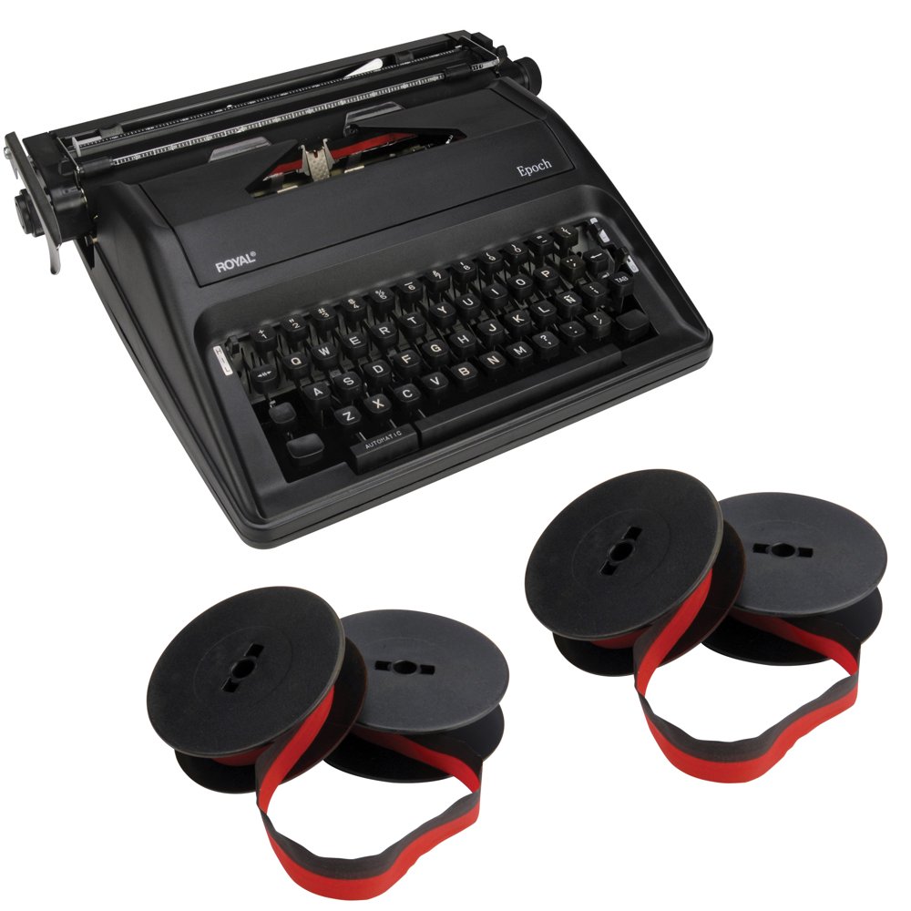 Royal 79102Z Epoch Manual Typewriter with Spanish Keyboard & 2 Pack