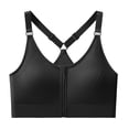 thumbnail image 2 of Antinious Women Wireless Bras Sports Front Zipper Adjustable Strap Solid Yoga, 2 of 5