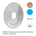 thumbnail image 3 of Uxcell 63mm Dia 16mm Arbor 1.2mm Thick 72 Tooth High Speed Steel Circular Saw Bit, 3 of 4