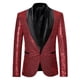 thumbnail image 1 of Moda hombre lentejuelas casual blazer boda celebración traje chaqueta superior, 1 of 3