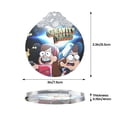 thumbnail image 5 of Gravity Falls Christmas Ornament Glass Round Pendant Christmas Hanging Decor Ornament Holiday Xmas Decorations Christmas Tree Ornaments Silver, 5 of 8