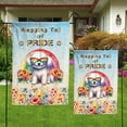 thumbnail image 4 of Wagging Tail Bichon Frise Celebrates Rainbow Pride Month LGBT LGBTQ+ Garden Flag 12x18in Double Sided Bichons Dog Lovers Gifts Idea Outdoor Decor - 01003, 4 of 5