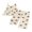 Apricot, variant on Cenuakty Toddler Girl Summer Outfits Rugby Print Bowknot Waffle Sleeveless Cami Tops and Elastic Waist Pants 2Pcs Clothes Set
