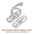 thumbnail image 4 of Uxcell 6 Pack Vintage Lock Clasp, 23 x 26mm Mini Swing Arm Right Clasp Latch, Silver, 4 of 5