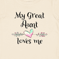 thumbnail image 4 of Inktastic My Great Aunt Loves Me Heart Boys or Girls Baby T-Shirt, 4 of 5