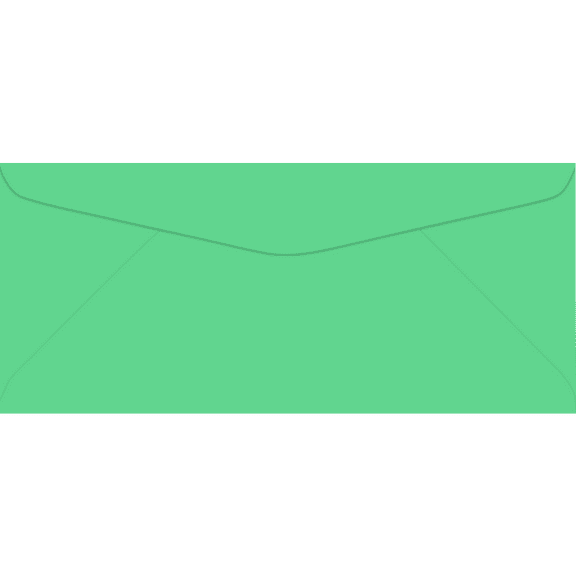 LUXPaper #9 Regular Envelopes, 3 7/8 x 8 7/8, Bright Green, 250/Pack