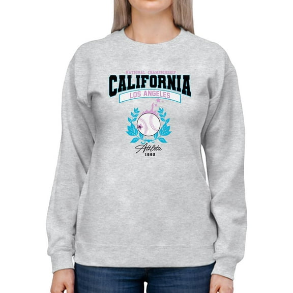 California Baseball W Flames Sweatshirt Women -Image by Shutterstock, Female 5X-Large