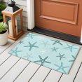thumbnail image 6 of Teal Starfish Coastal Entryway Rug 2x3 Area Rug Washable Indoor Doormat Small Bathroom Rugs Non-Slip Low Pile Accent Throw Rugs Aqua Summer Beach Ocean Floor Carpet for Kitchen Bedroom Entrance, 6 of 9
