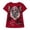 Z1 Red, variant on Women's V-Neck T Shirt with Angel Wings Graphic Print Short Sleeve Casual Slim Fit Top Summer Blouse For Women