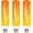 Yellow-3P, variant on ABCISI USB LED Flame Effect Light, USB Flame Candle Bulb Flameless Tea Lights Candles Flickering for Indoor Outdoor Home Party Decor, Tube Base Shape Novelty Lighting  (3 Pack)