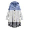 thumbnail image 4 of Puntoco Moda Mujer Cremallera Cuello en V Jersey tops Blusa de manga larga con capucha Sudadera Puntoco Puntoco-3141, 4 of 4