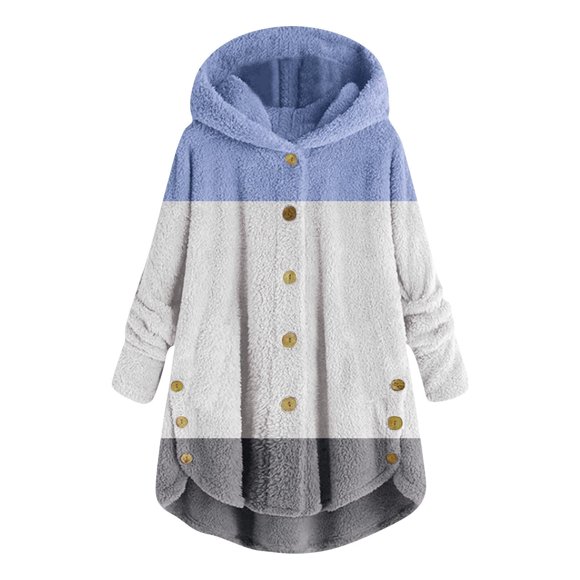 Lolmot Mode Femmes Fermeture Éclair Col en V Chandail à Enfiler Hauts Manches Longues Blouse à Capuche Chandail
